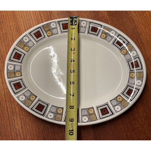 Vintage Kathie Winkle “Rushstone” Oval Serving Platter – 9.5" x 12" - Picture 3 of 4